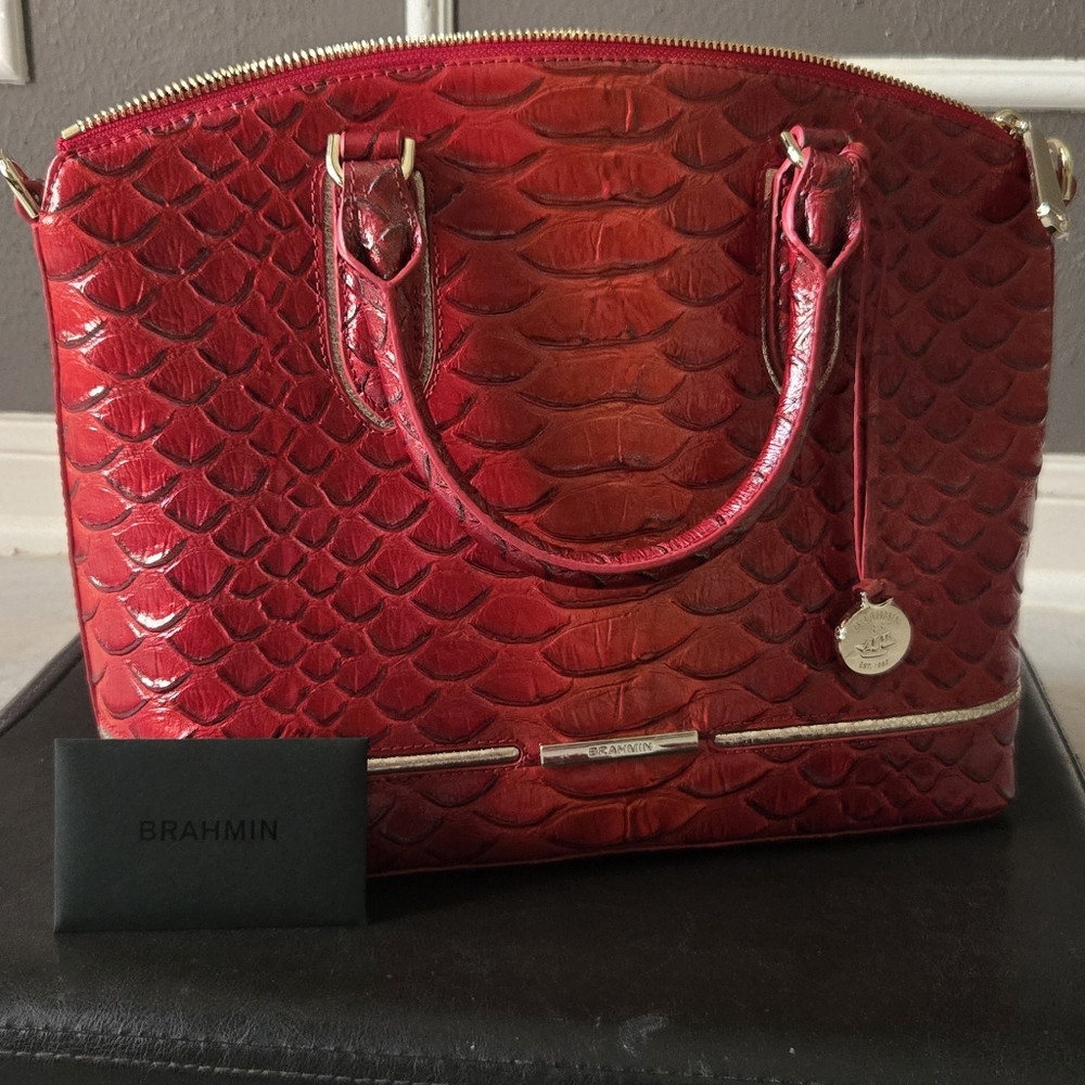 Brahmin Duxbury Satchel (Heat Brasillia) - Picture 5 of 8